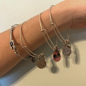 4 Alex and Ani Bracelets